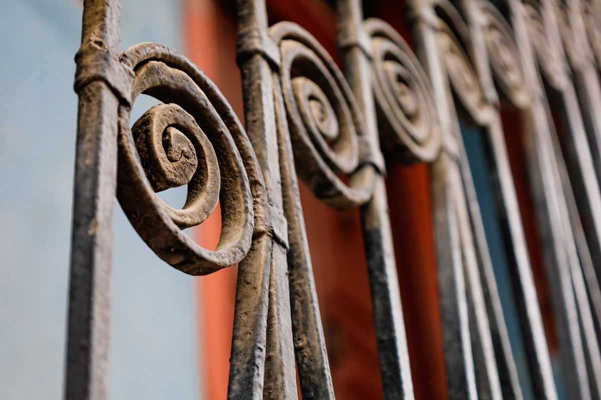 Reja ornamental en hierro