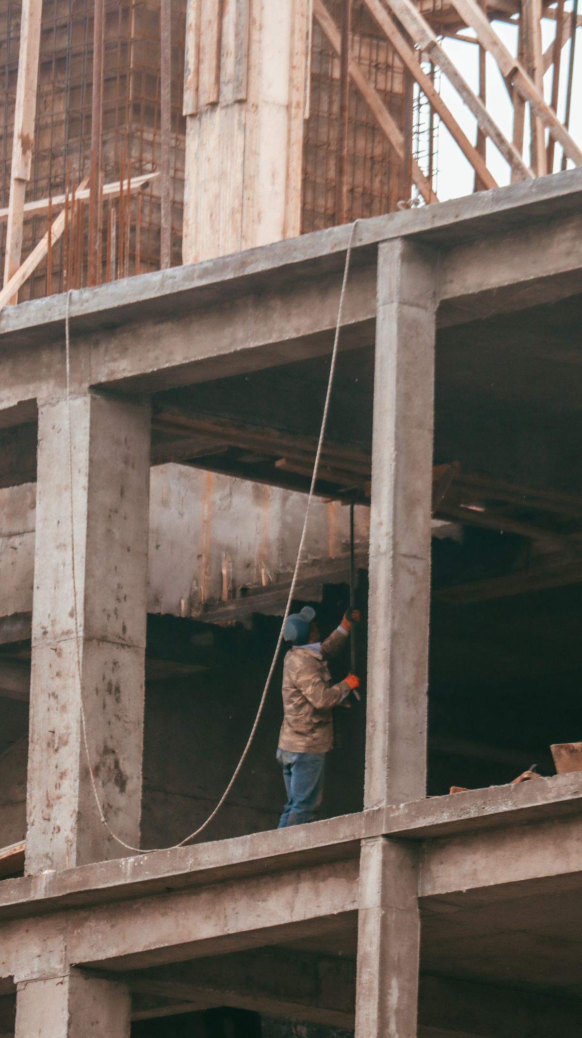Trabajo en sitio de construcción